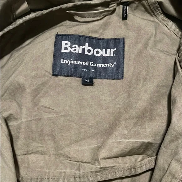 Barbour engineered garments Tan Military Field Jacket with Epaulettes - Picture 8 of 13